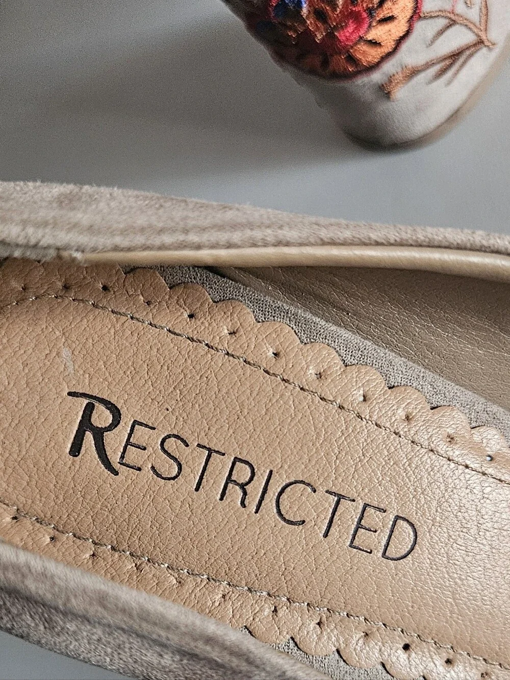 Restricted Suede Block Heels